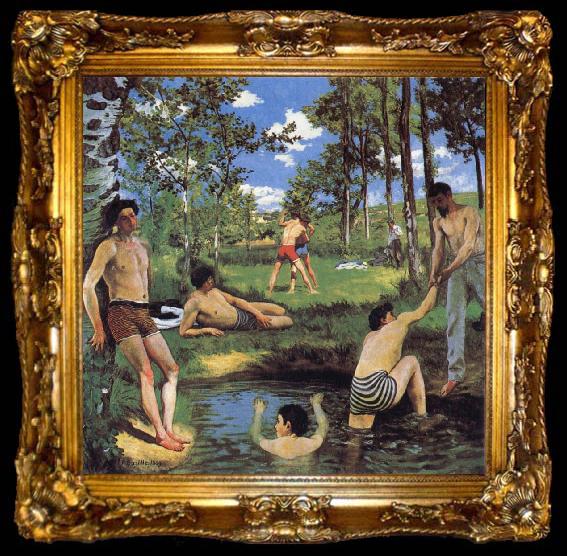 framed  Frederic Bazille Bathers, ta009-2